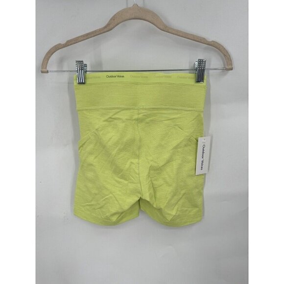 Outdoor Voices Bike Short Women XXS Highlighter Margarita Athletic Thrive 5” NEW - Picture 5 of 9